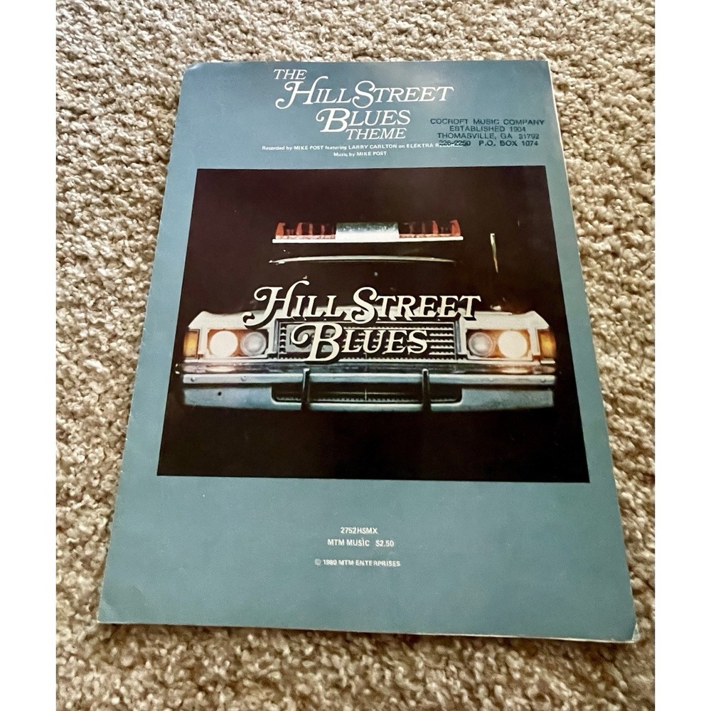 The Hill Street Blues Theme Mike Post 1980 Sheet Music